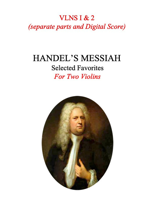138B - Handel's Messiah: Christmas Favorites for Two Violins (includes two separate parts, with Digital Score)