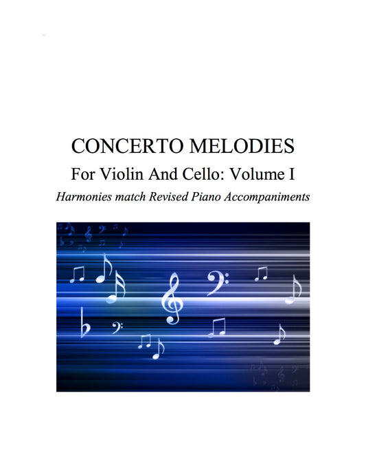 012 - Concerto Melodies For Violin/Cello, Volume I (Seitz #2, Vivaldi a & g minor, Reiding b minor)