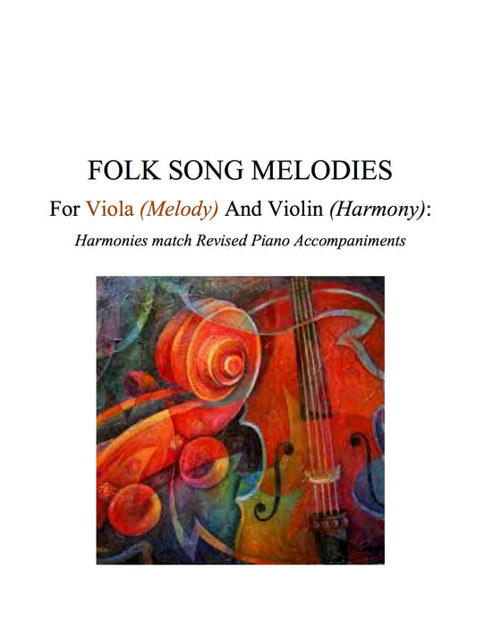 015 - Folk Song Melodies For Viola (Melody) and Violin (Harmony) Twinkle - Etude