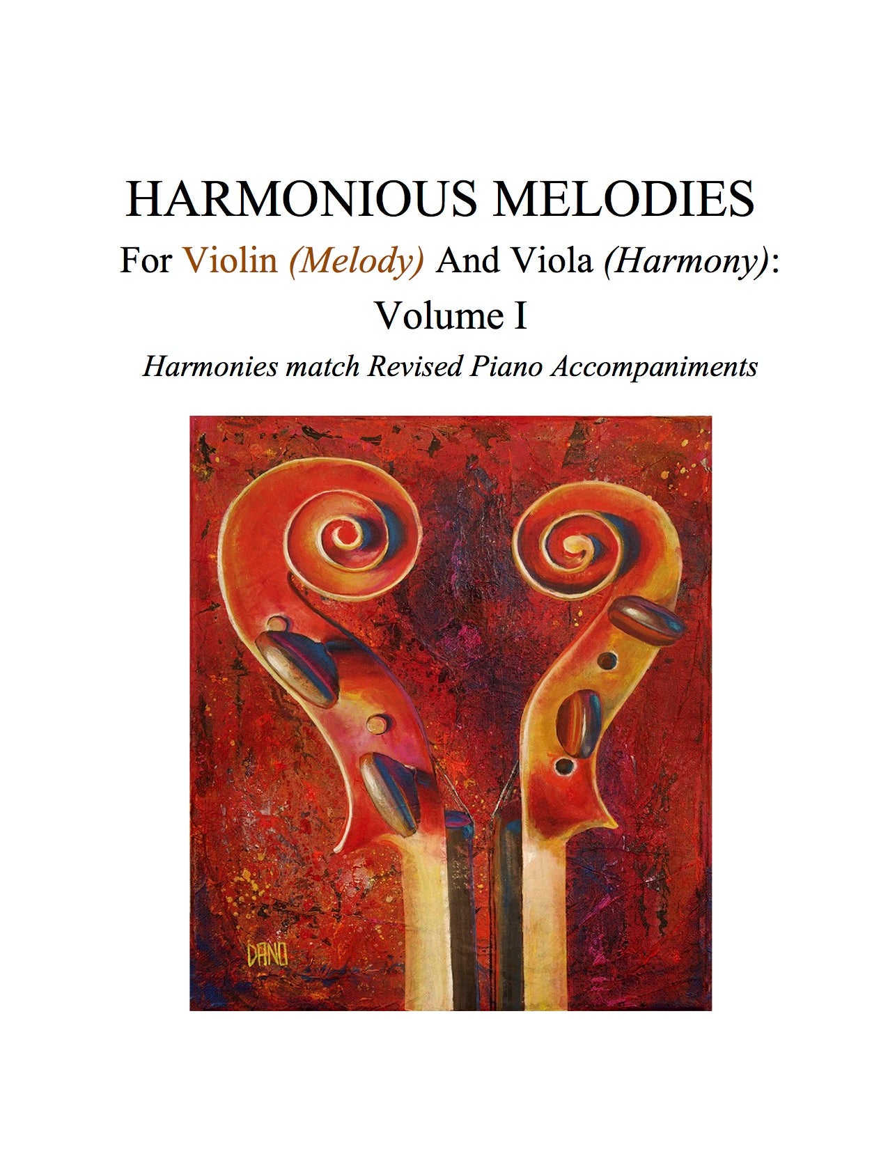 020 - Harmonious Melodies For Violin (Melody) and Viola (Harmony), Volume I (Suzuki 1B, 2 & 3)