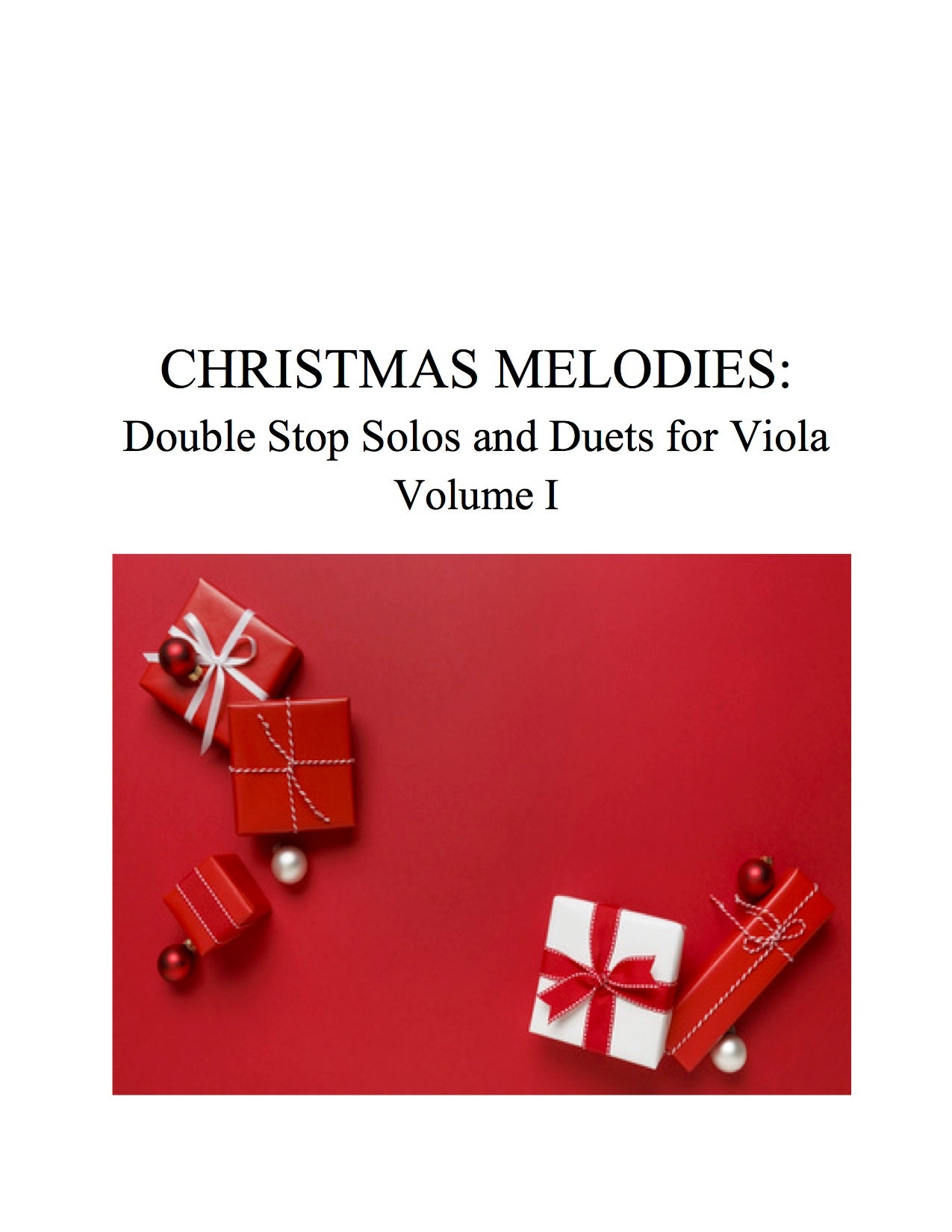 036 - Christmas Melodies: Double Stop Solos and Duets For Viola, Volume I