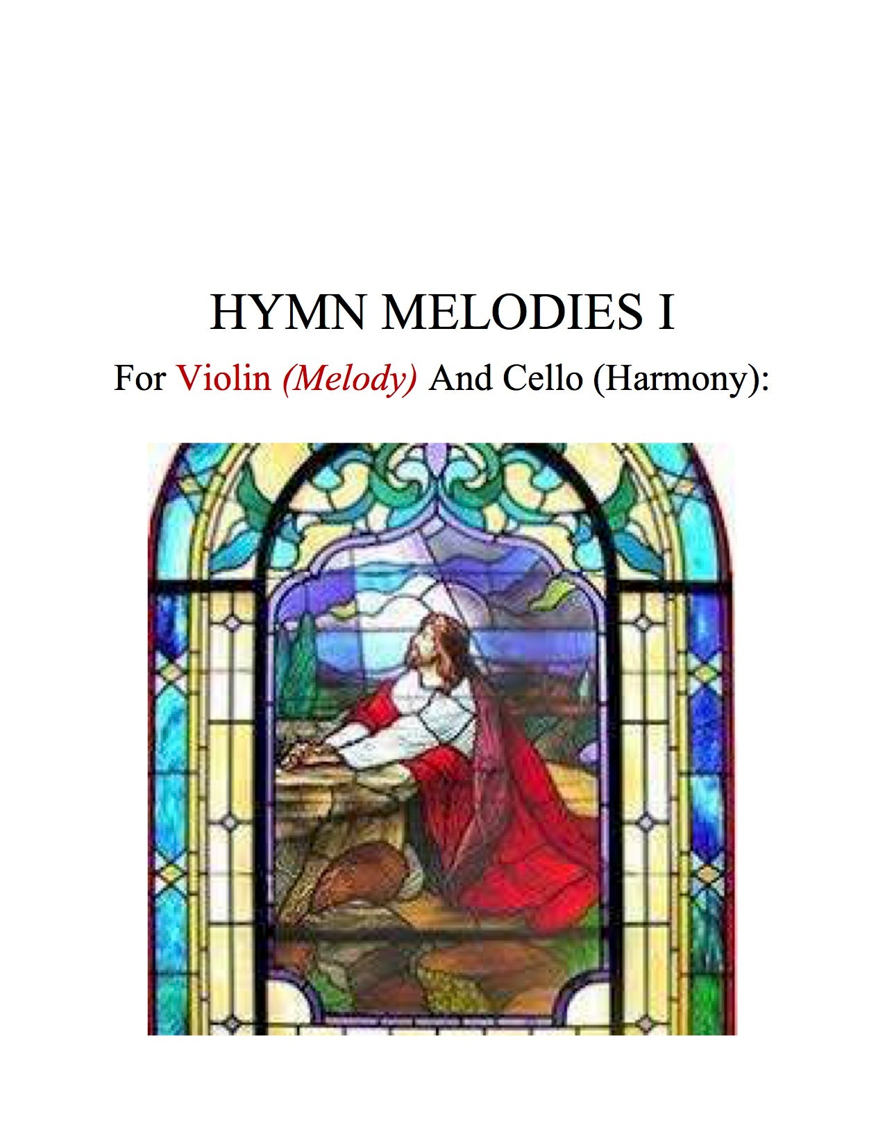 091 - Hymn Melodies For Violin and Cello, Volume I