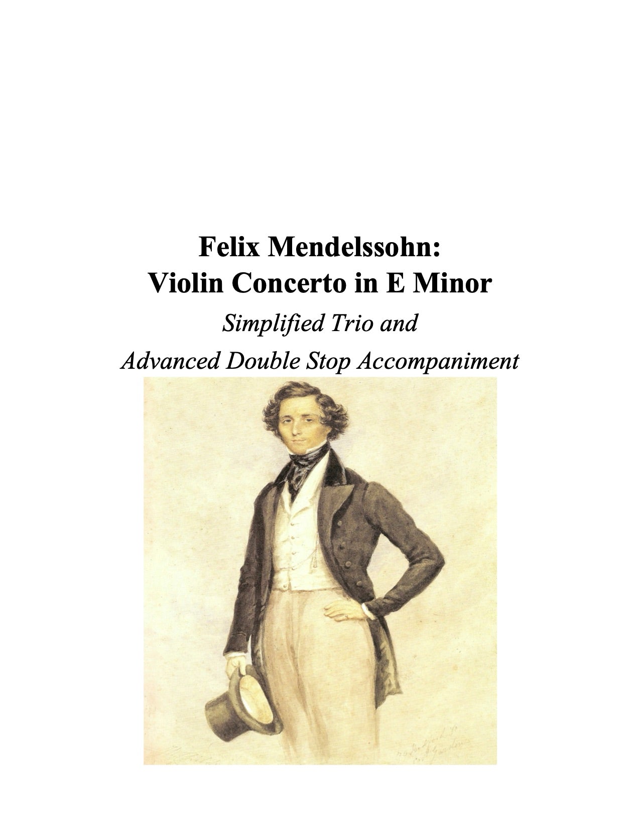 106 - The Mendelssohn Violin Concerto: Simplified Trio and Advanced Double Stop Accompaniment